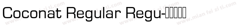 Coconat Regular Regu字体转换